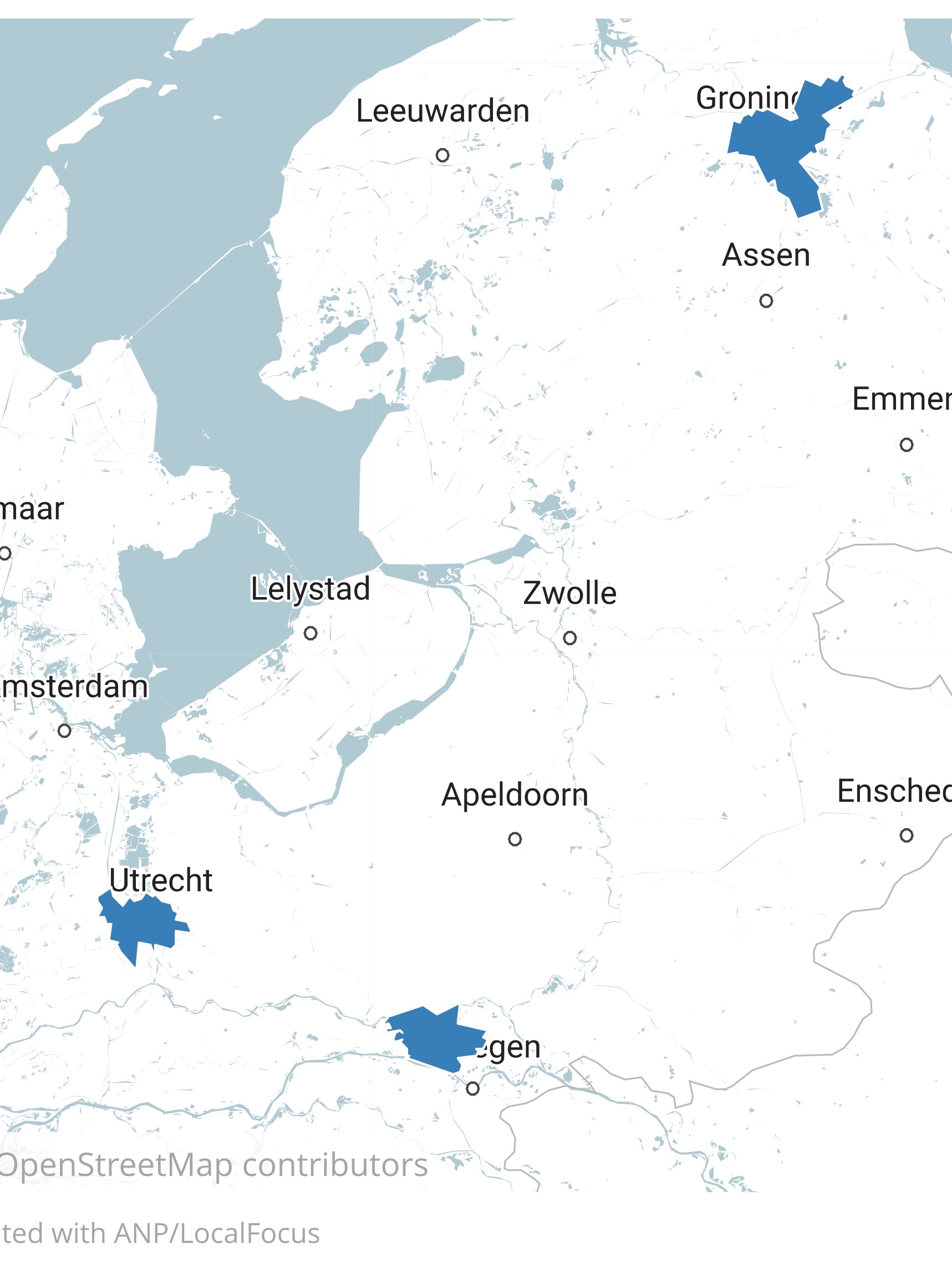 Gemeentes waarin je vanaf 16 jaar kan inschrijven