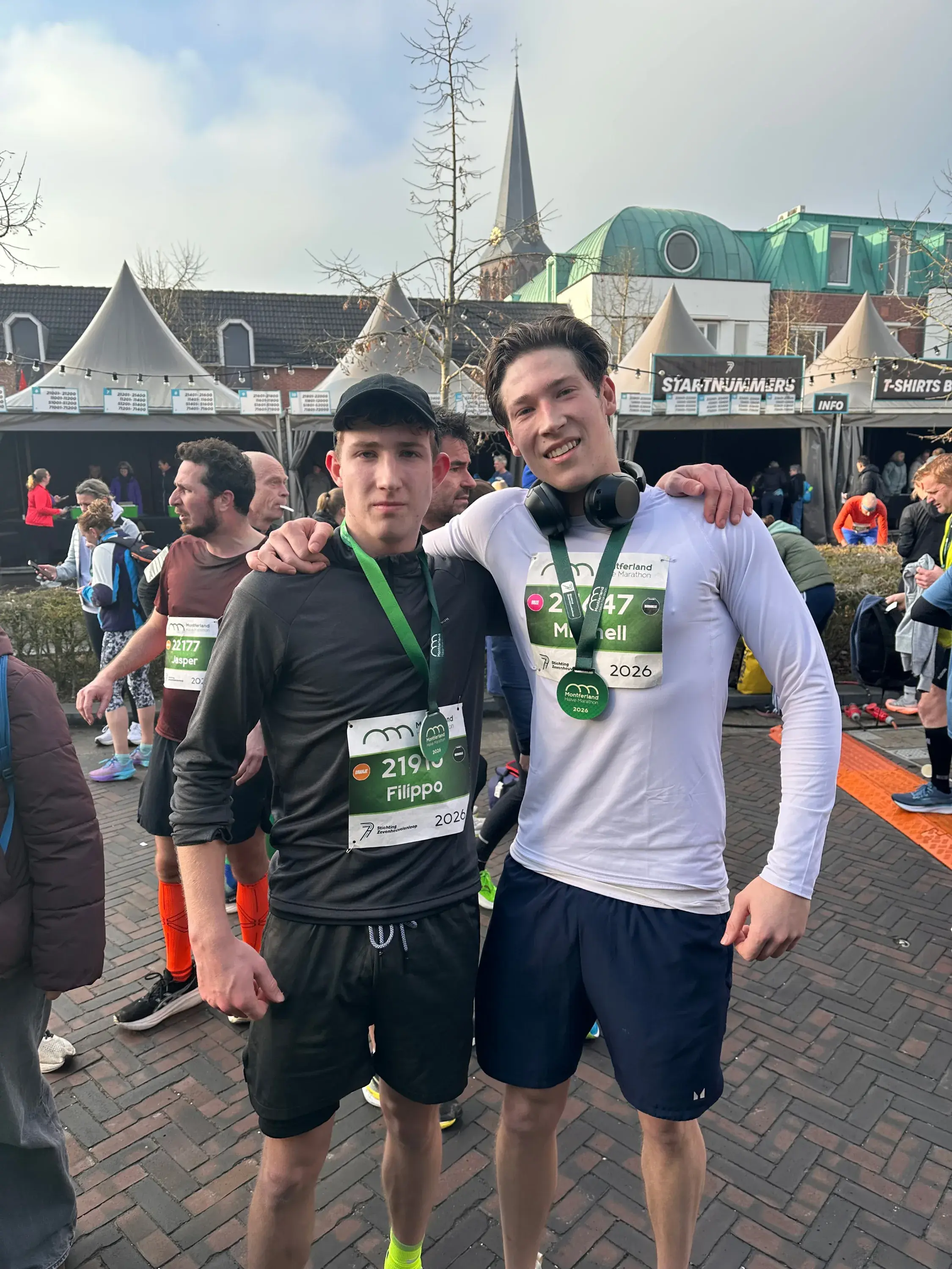 Jim met een vriend