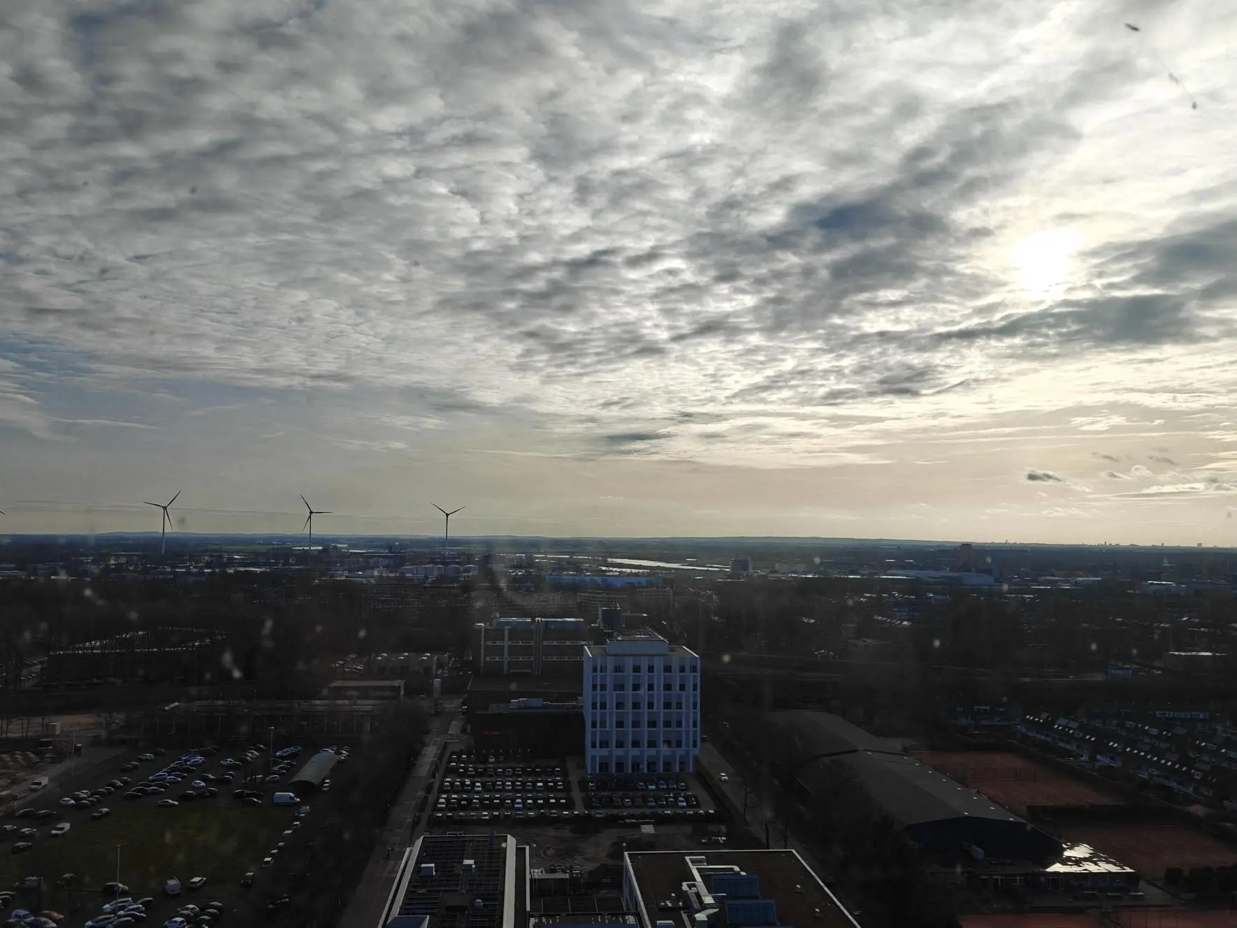 Uitzicht vanaf de Enka-toren in Arnhem